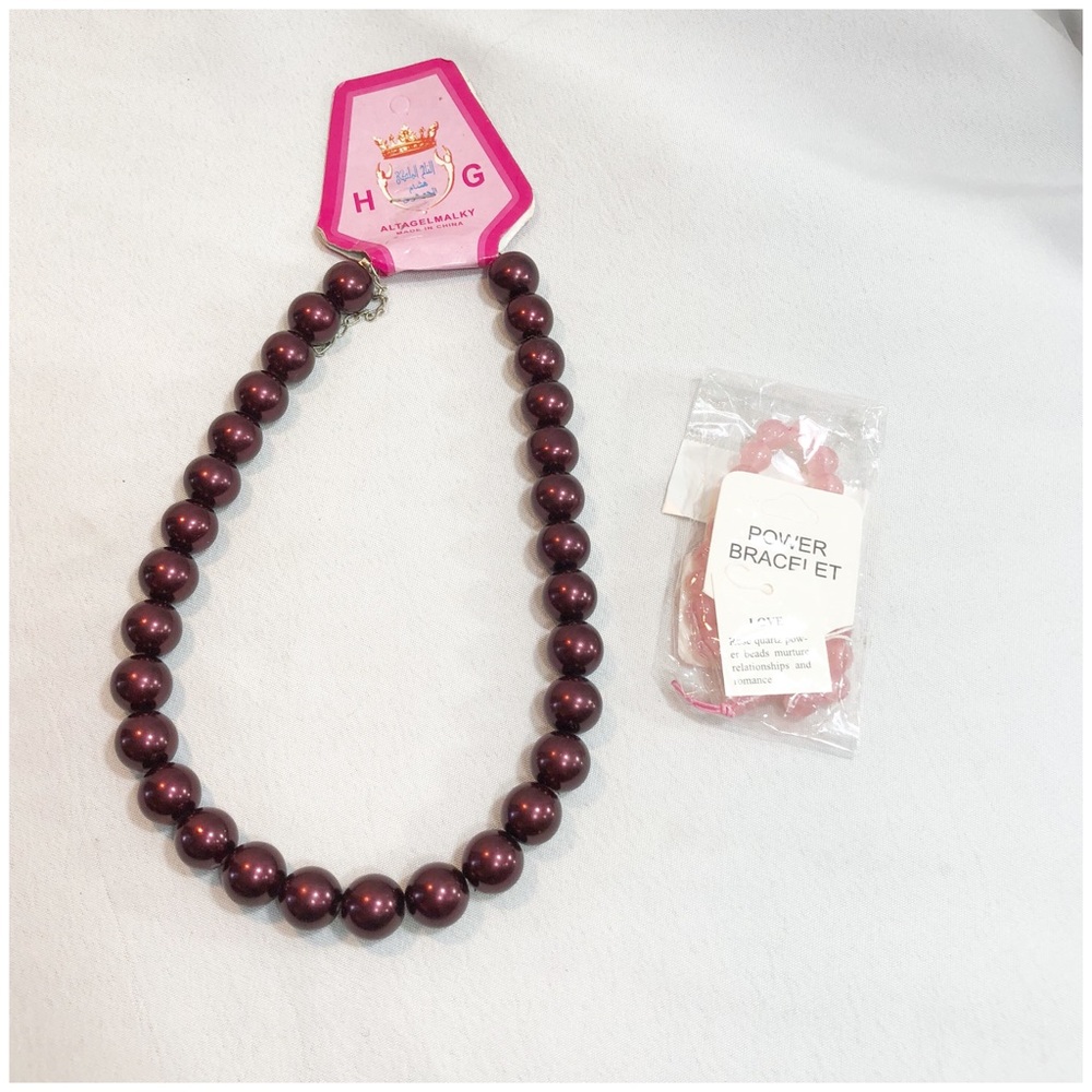 Beaded Necklace & Bracelet